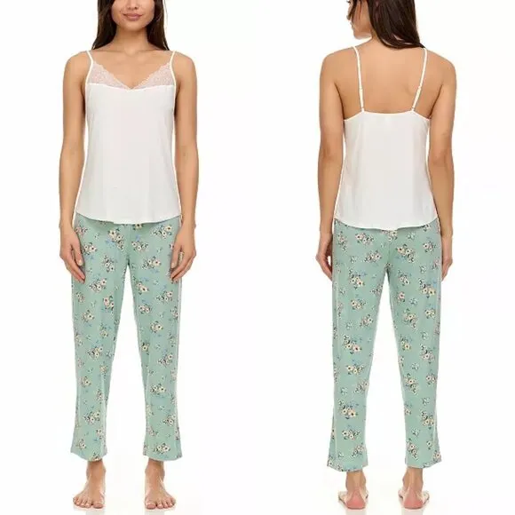 🆕 Floral by Flora Nikrooz Madison Pajamas 3 Piece Set