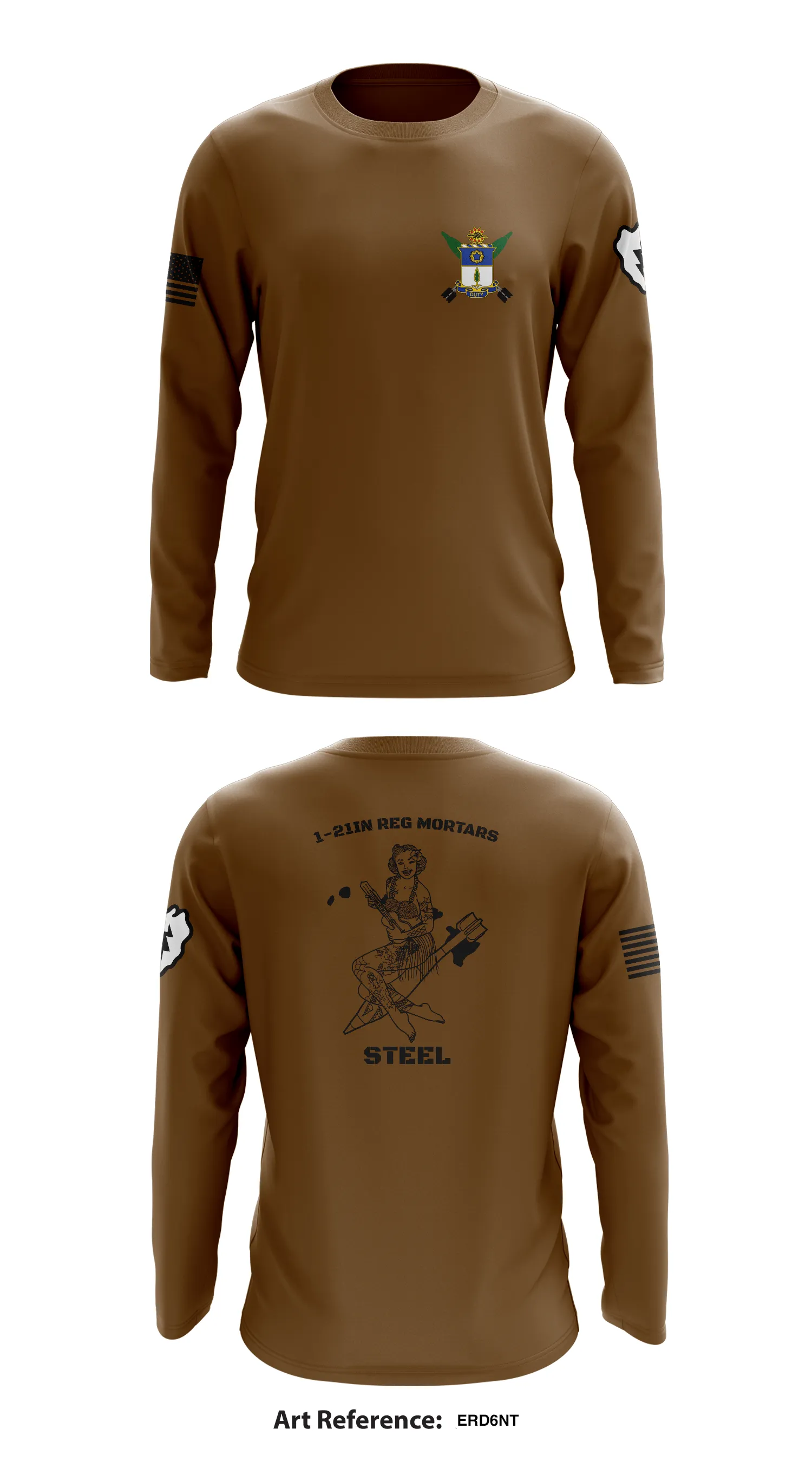 1-21IN Mortars Store 1 Core Men's LS Performance Tee - erD6nt