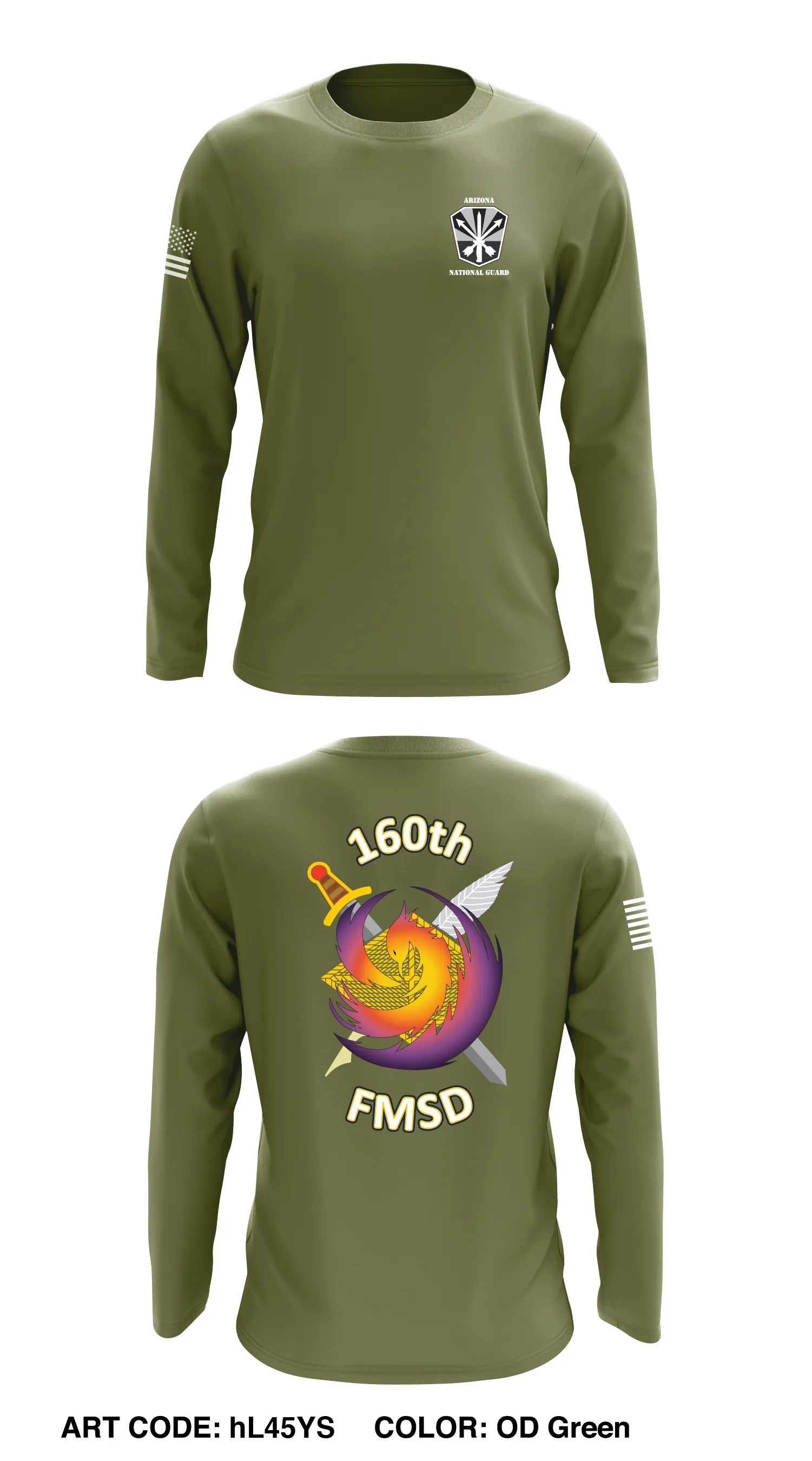 160th FMSD Core Men's LS Performance Tee - hL45YS