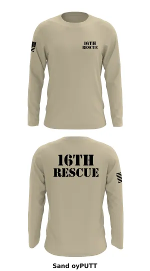 16th Rescue Store 1 Core Men's LS Performance Tee - oyPUTT