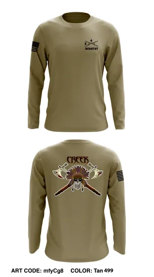 2-4 IN, Creek Co Store 1 Core Men's LS Performance Tee - mfyCg8