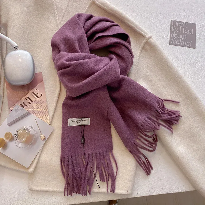 2024 Womens Winter Wool Scarf | Long Cashmere Shawl & Pashmina Wrap | EnigmaParis