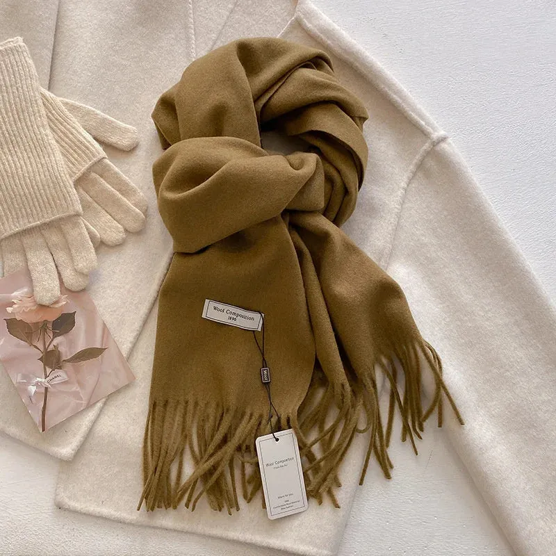 2024 Womens Winter Wool Scarf | Long Cashmere Shawl & Pashmina Wrap | EnigmaParis