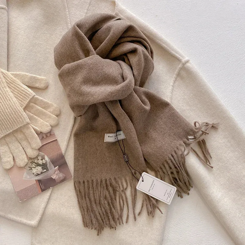 2024 Womens Winter Wool Scarf | Long Cashmere Shawl & Pashmina Wrap | EnigmaParis