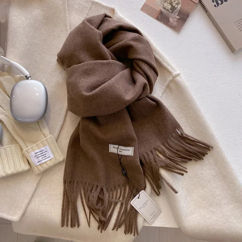 2024 Womens Winter Wool Scarf | Long Cashmere Shawl & Pashmina Wrap | EnigmaParis