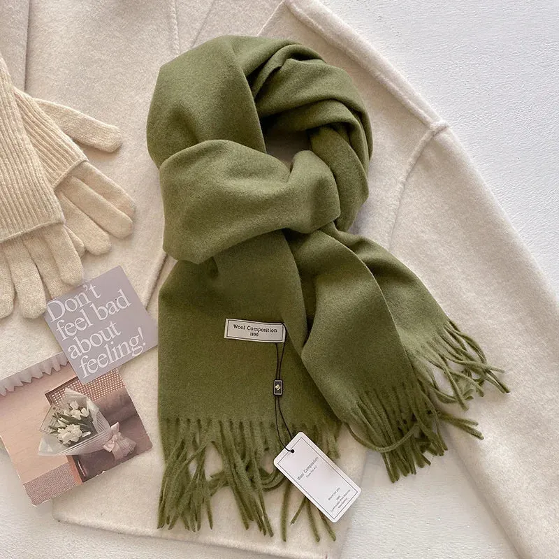2024 Womens Winter Wool Scarf | Long Cashmere Shawl & Pashmina Wrap | EnigmaParis