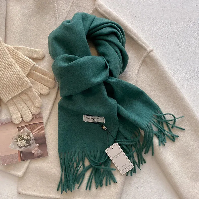 2024 Womens Winter Wool Scarf | Long Cashmere Shawl & Pashmina Wrap | EnigmaParis