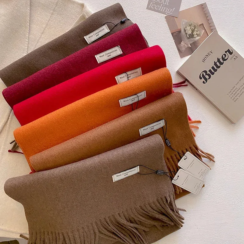 2024 Womens Winter Wool Scarf | Long Cashmere Shawl & Pashmina Wrap | EnigmaParis