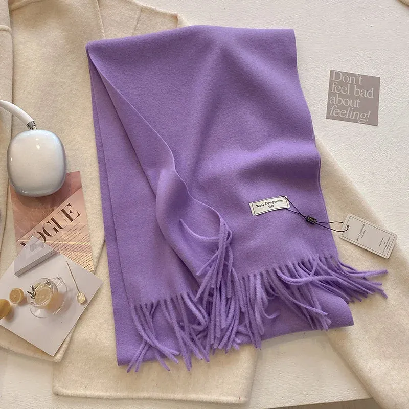 2024 Womens Winter Wool Scarf | Long Cashmere Shawl & Pashmina Wrap | EnigmaParis