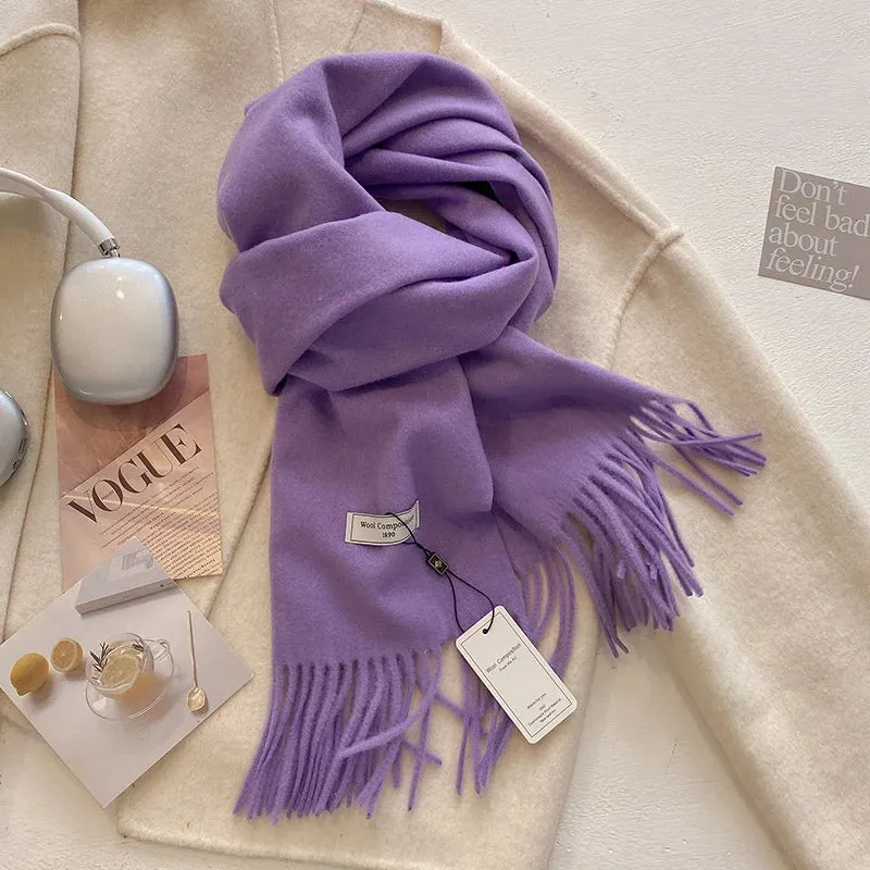 2024 Womens Winter Wool Scarf | Long Cashmere Shawl & Pashmina Wrap | EnigmaParis
