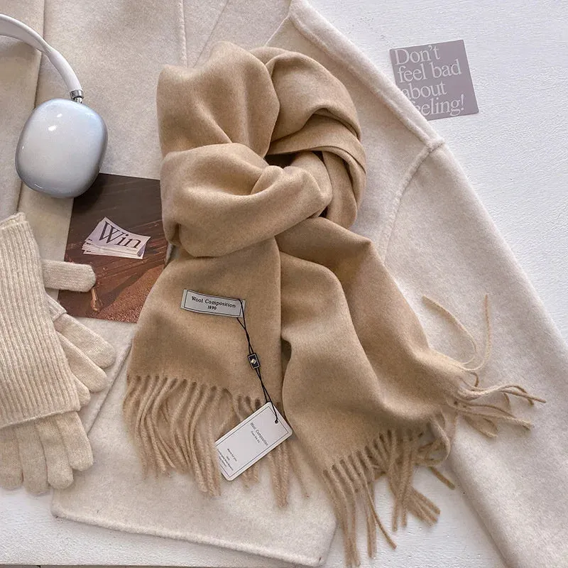 2024 Womens Winter Wool Scarf | Long Cashmere Shawl & Pashmina Wrap | EnigmaParis