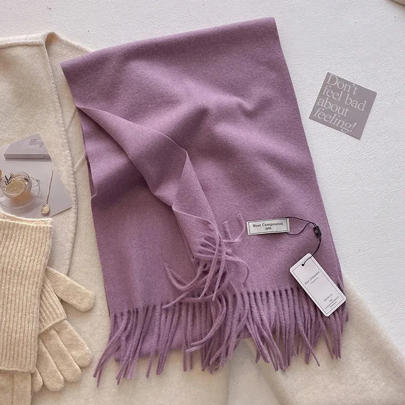 2024 Womens Winter Wool Scarf | Long Cashmere Shawl & Pashmina Wrap | EnigmaParis