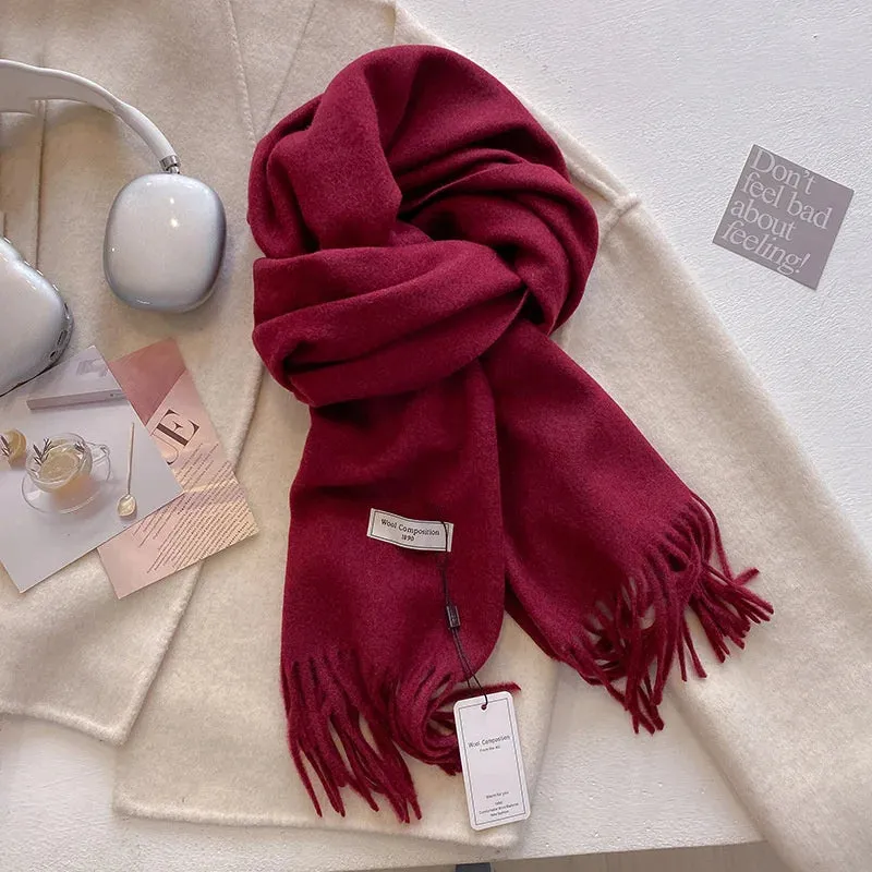 2024 Womens Winter Wool Scarf | Long Cashmere Shawl & Pashmina Wrap | EnigmaParis