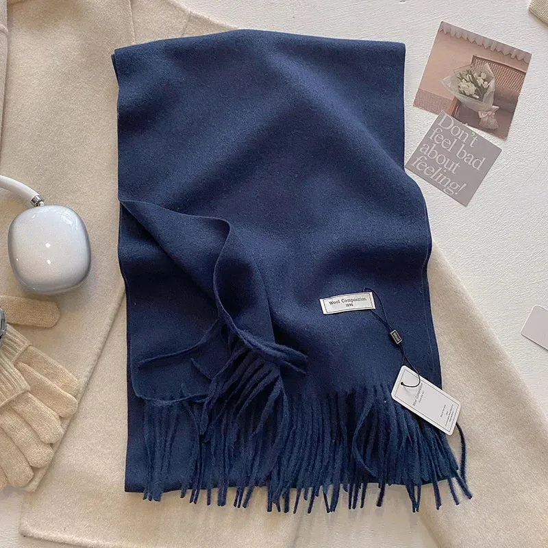 2024 Womens Winter Wool Scarf | Long Cashmere Shawl & Pashmina Wrap | EnigmaParis