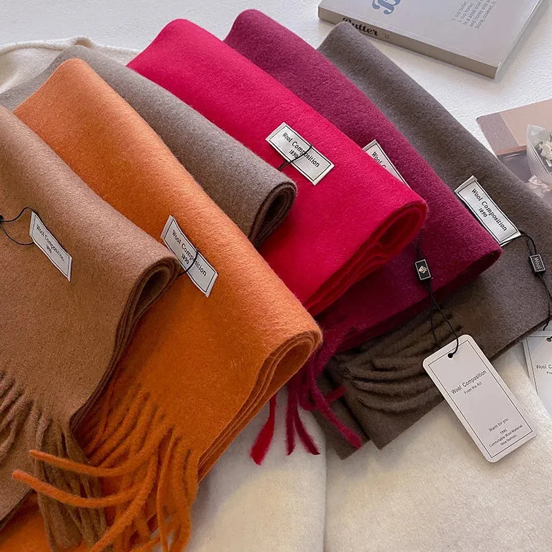 2024 Womens Winter Wool Scarf | Long Cashmere Shawl & Pashmina Wrap | EnigmaParis