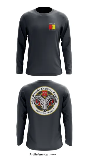 2/1 ABCT, 40th BEB (Rams) Store 1 Core Men's LS Performance Tee - 7D66gF
