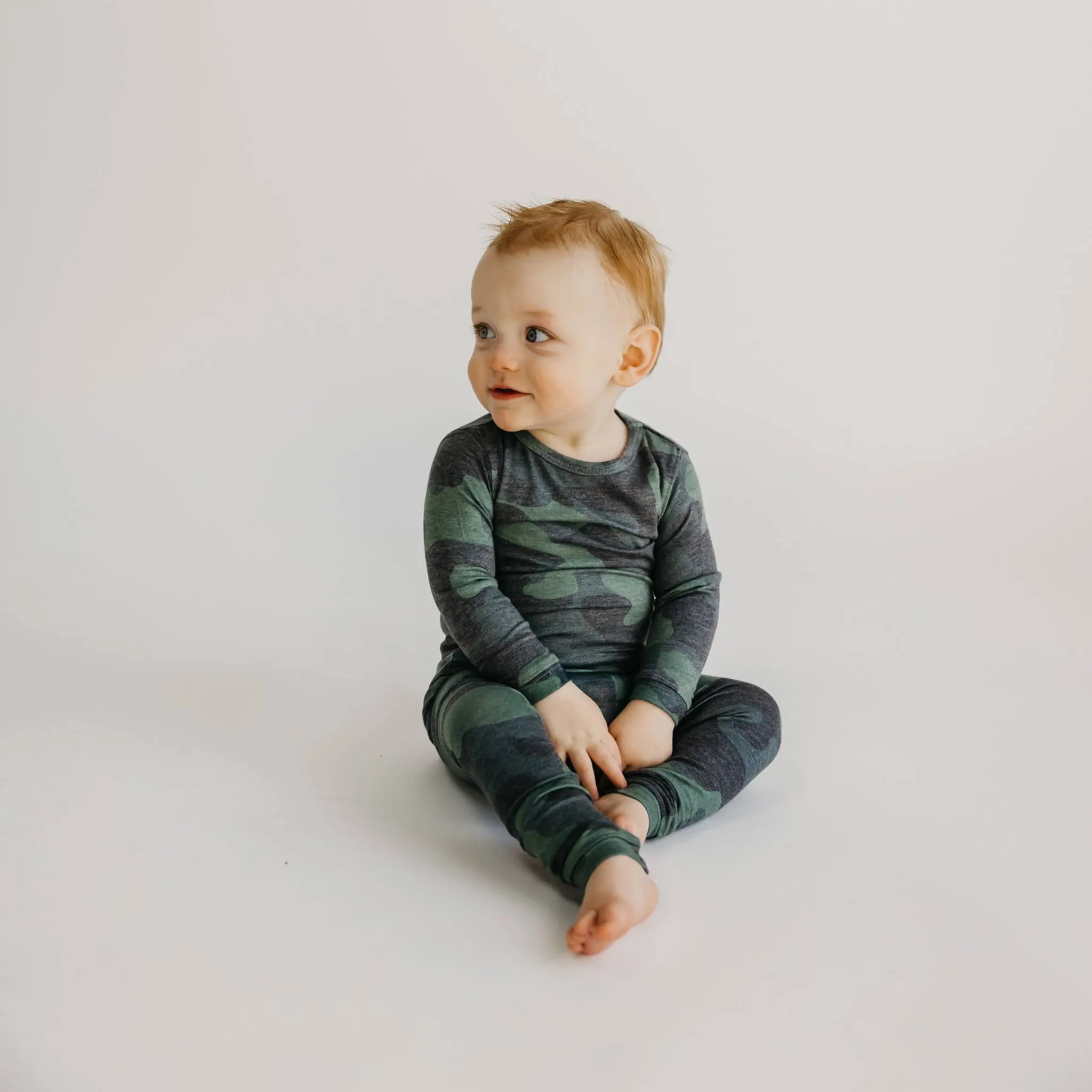 2pc Long Sleeve Pajama Set - Hunter