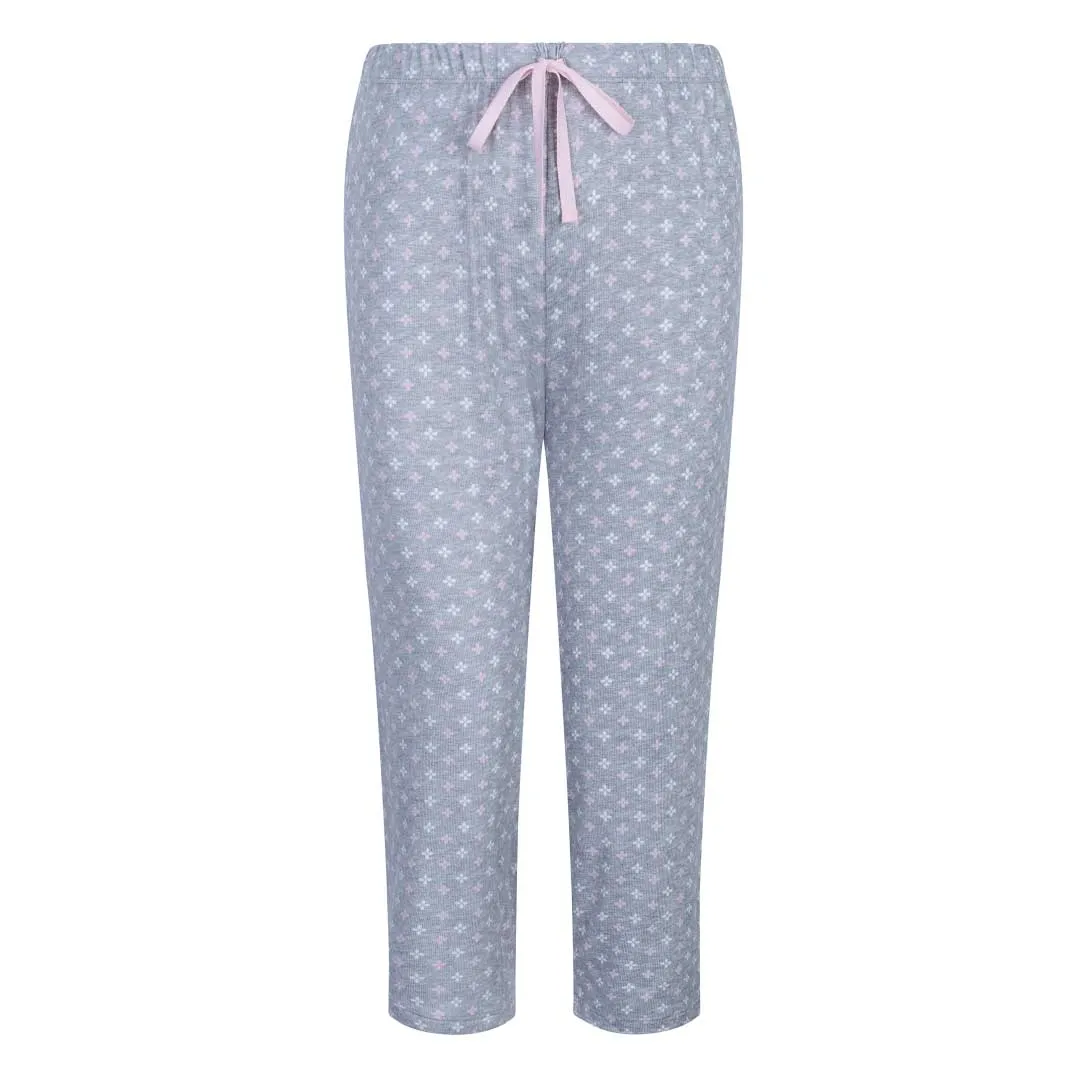 3-Piece Super Soft Robe and Capri Women's Pajama Set