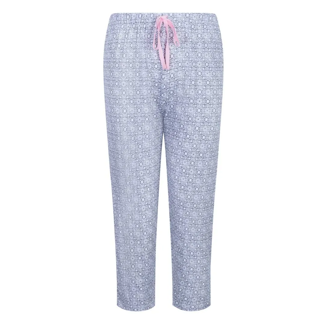 3-Piece Super Soft Robe and Capri Women's Pajama Set