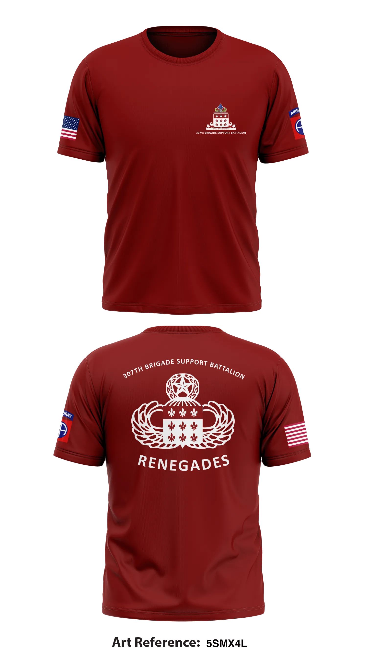 307th BSB (Renegades) Core Men's SS Performance Tee - 5sMX4L