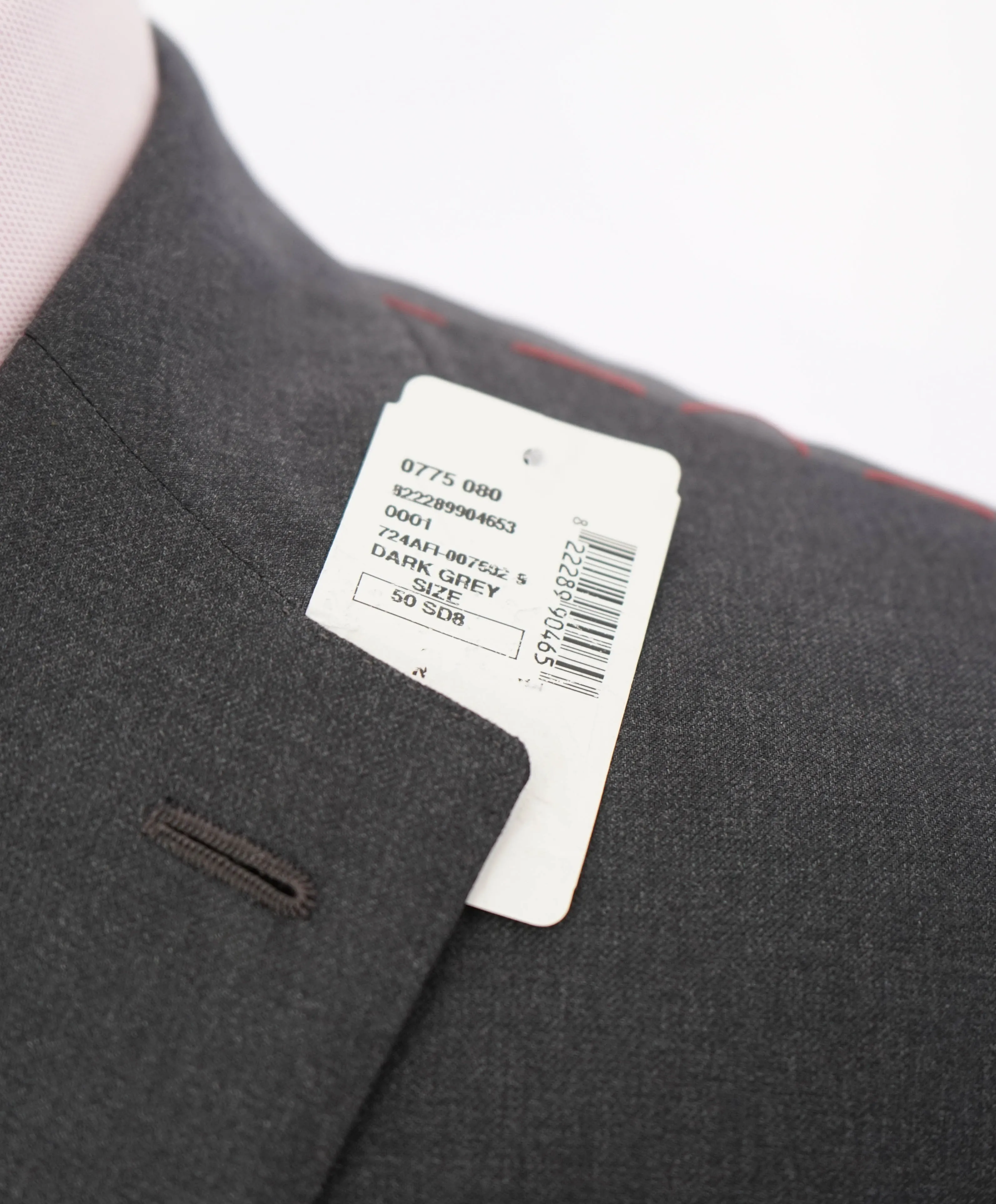 $3,750 ISAIA - Gray "AQUASPIDER" *CLOSET STAPLE* Coral Pin Suit - 40S 32W