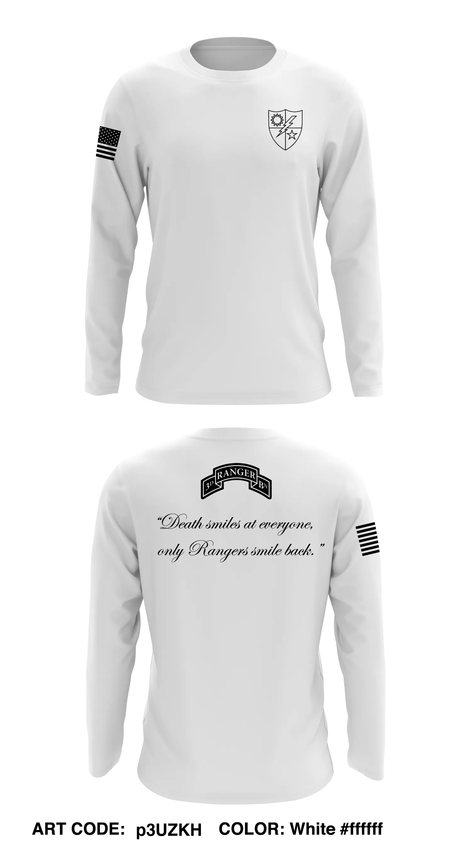 3rd Ranger Batt Store 1 Core Men's LS Performance Tee - p3UZKH