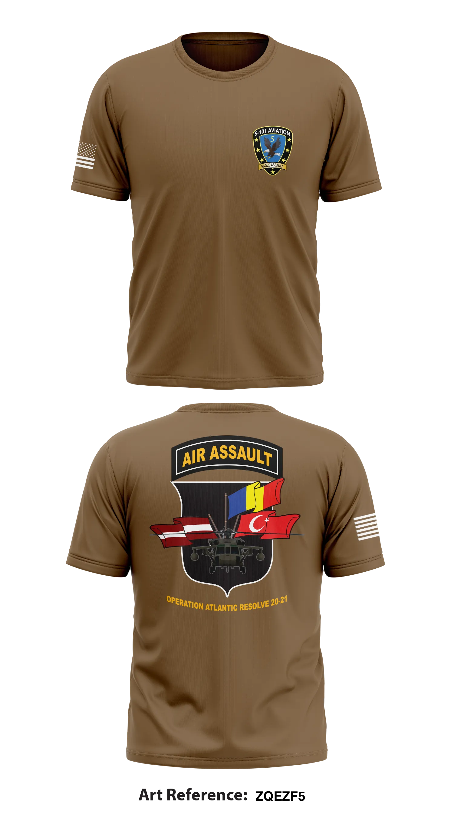 5 101 AVN REGT Store 1 Core Men's SS Performance Tee - ZQEzf5