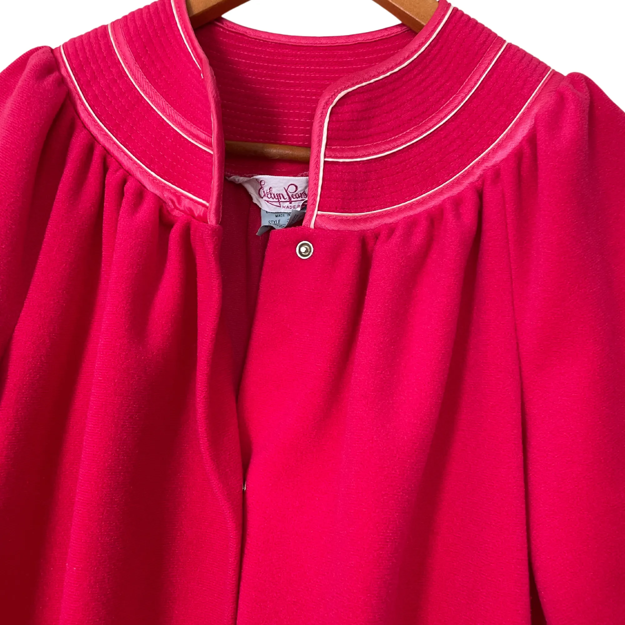 70s Evelyn Pearson Red Robe