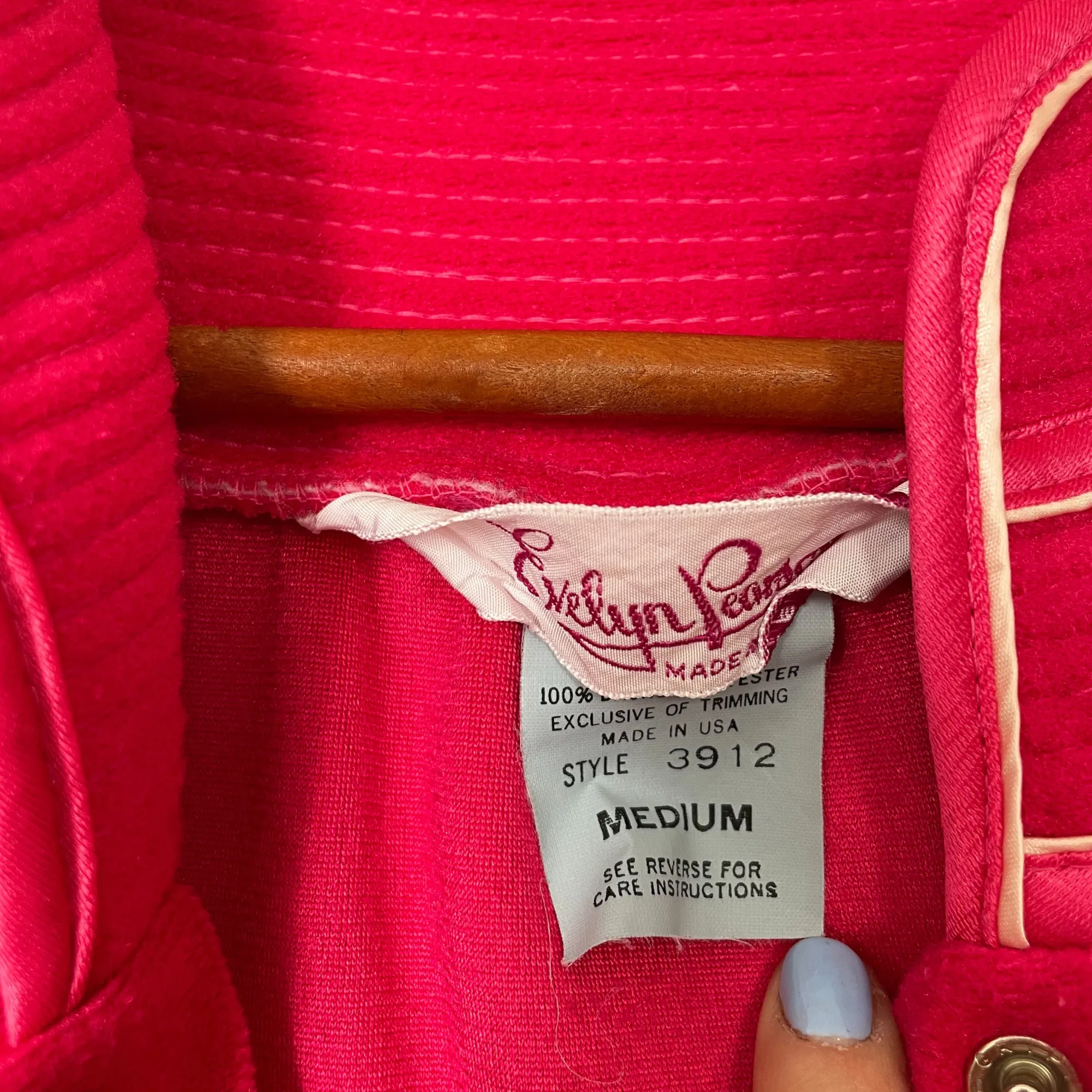 70s Evelyn Pearson Red Robe
