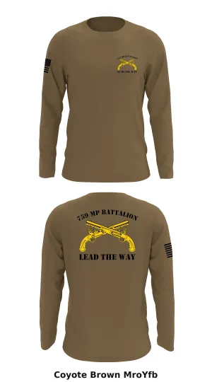 759 MP Battalion  Store 1 Core Men's LS Performance Tee - MroYfb