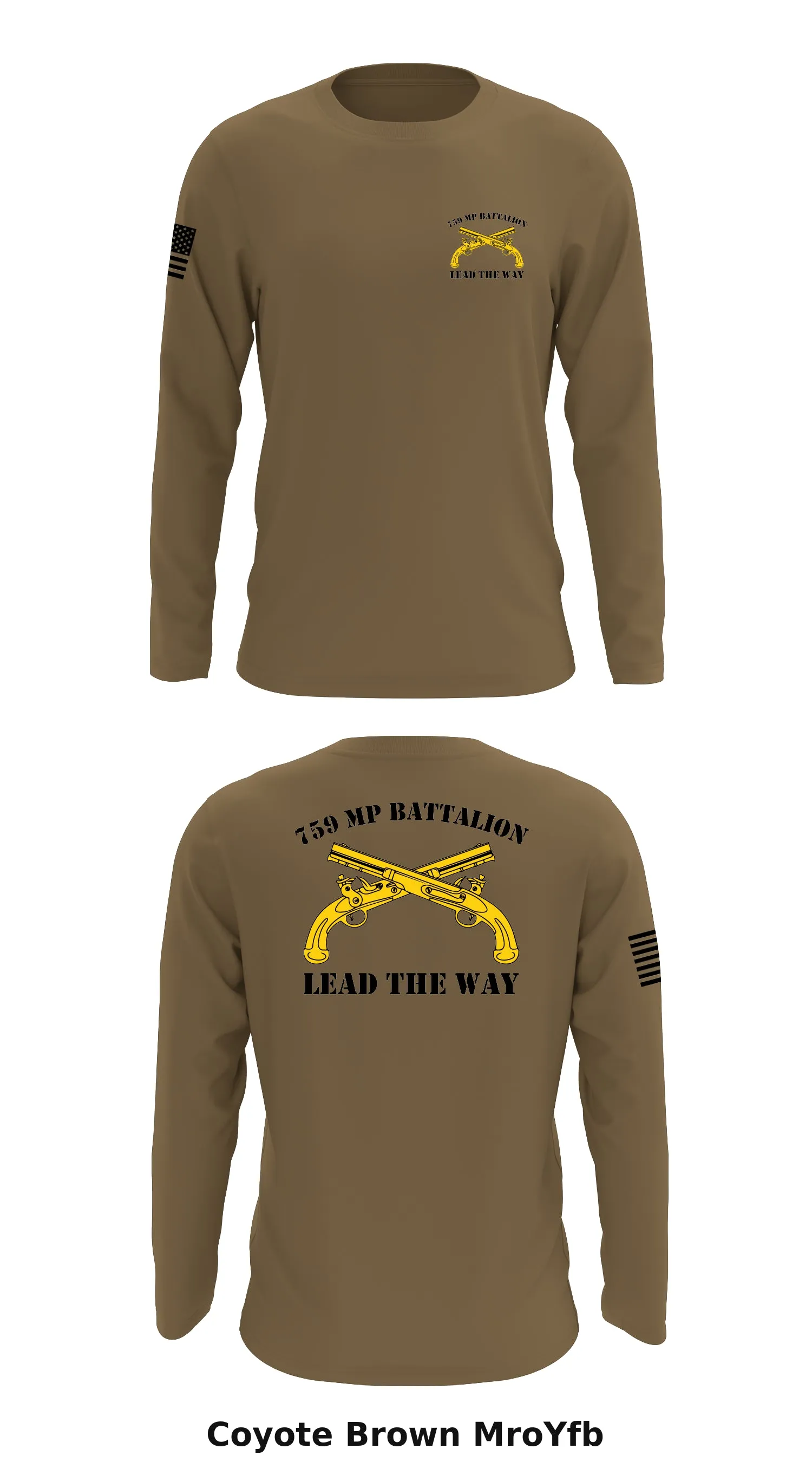 759 MP Battalion  Store 1 Core Men's LS Performance Tee - MroYfb