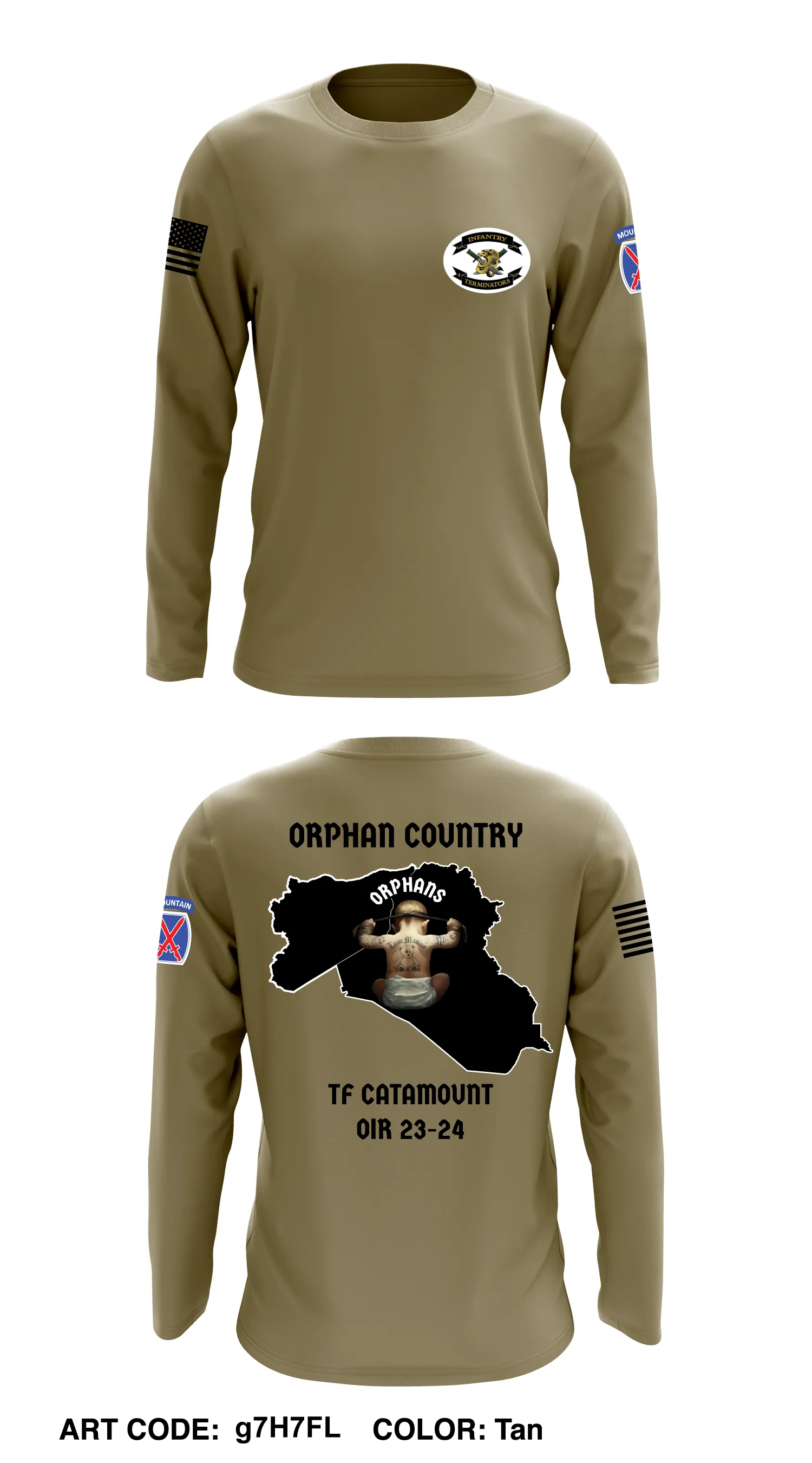 A Co 2-14 3rd Platoon Core Men's LS Performance Tee - g7H7FL