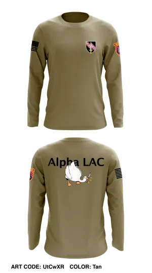 A Co, 6th BN, 54th SFAB Store 1 Core Men's LS Performance Tee - UtCwXR