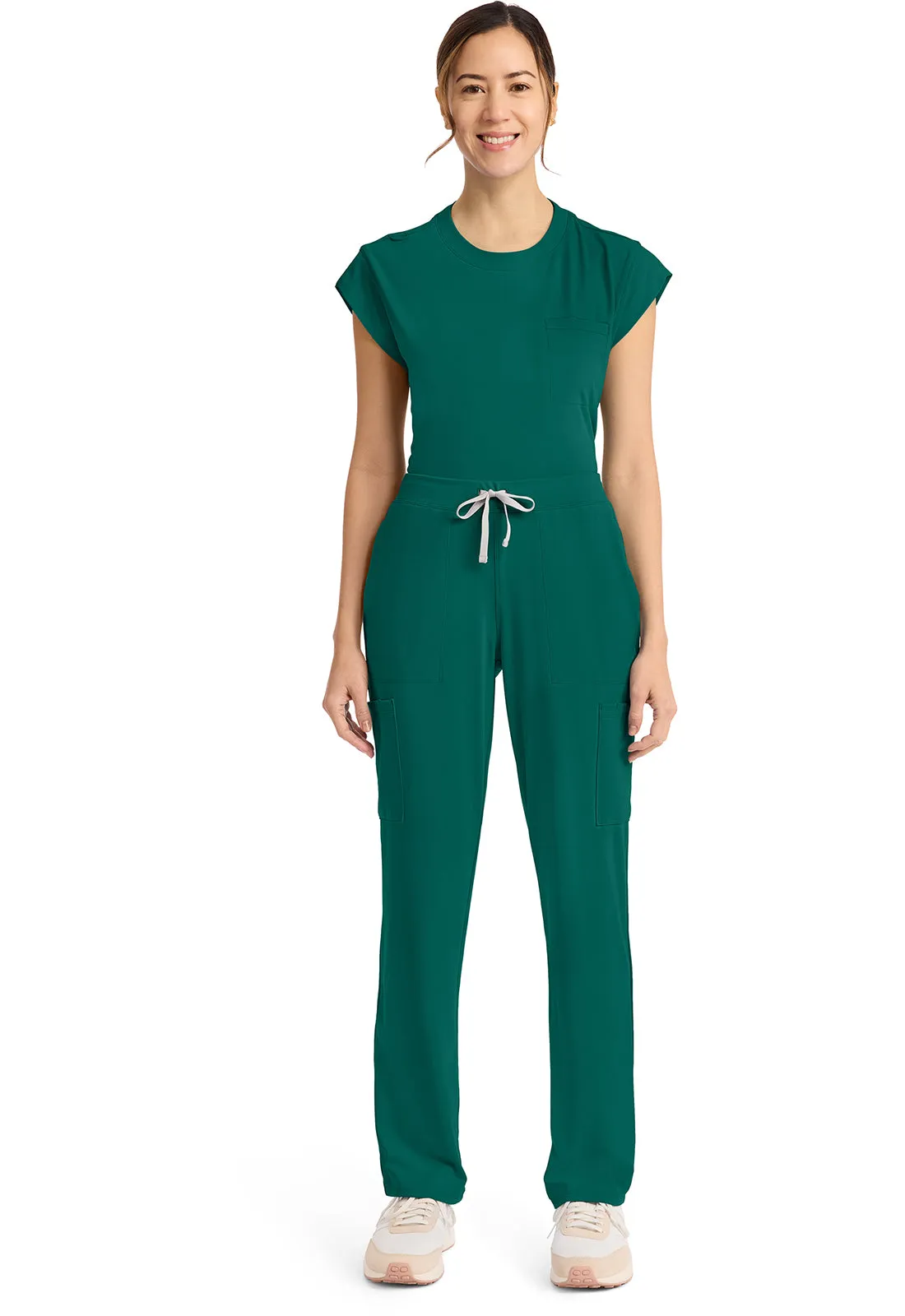 Achieve CK096 Women's 5 Pocket Straight Leg Pant Hunter