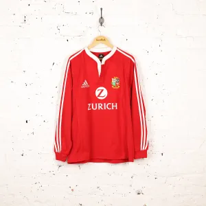 Adidas British and Irish Lions 2005 Long Sleeve Rugby Shirt - Red - L