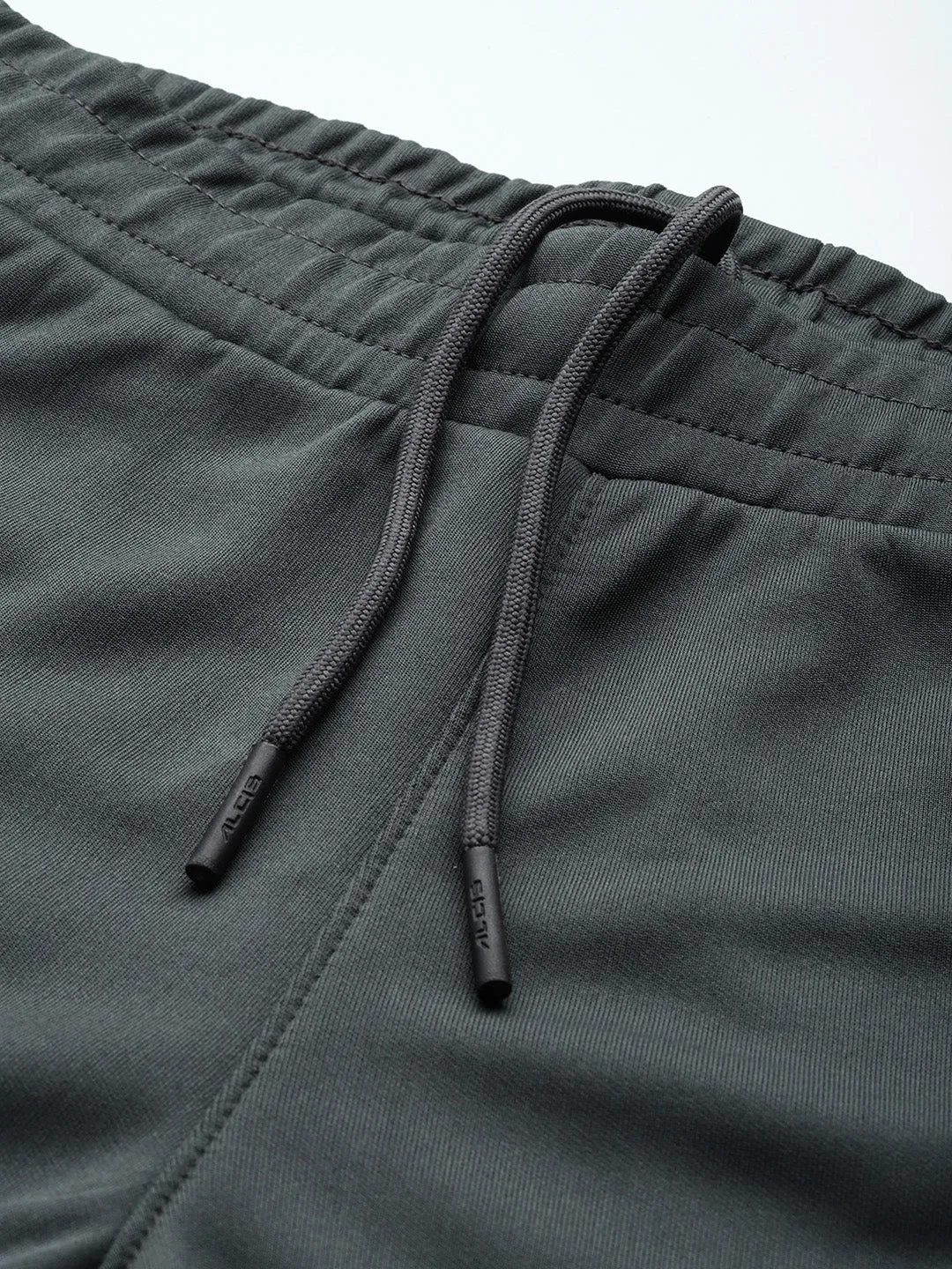 Alcis Men Grey Solid Track Pants