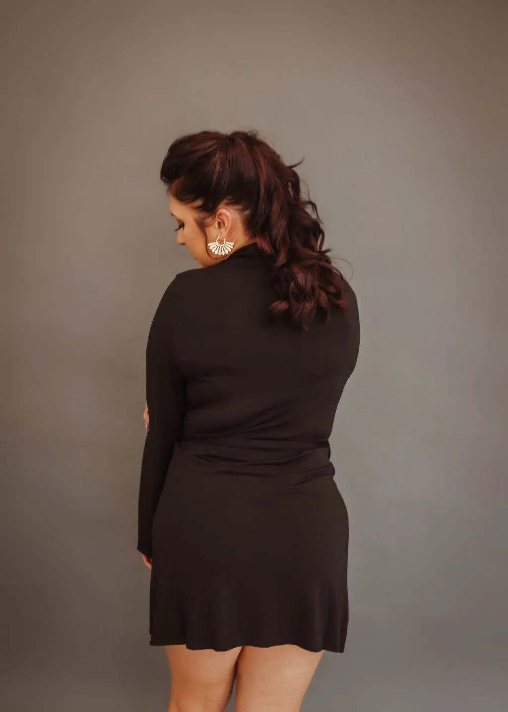 All Lace Robe (Black W/Black Lace)