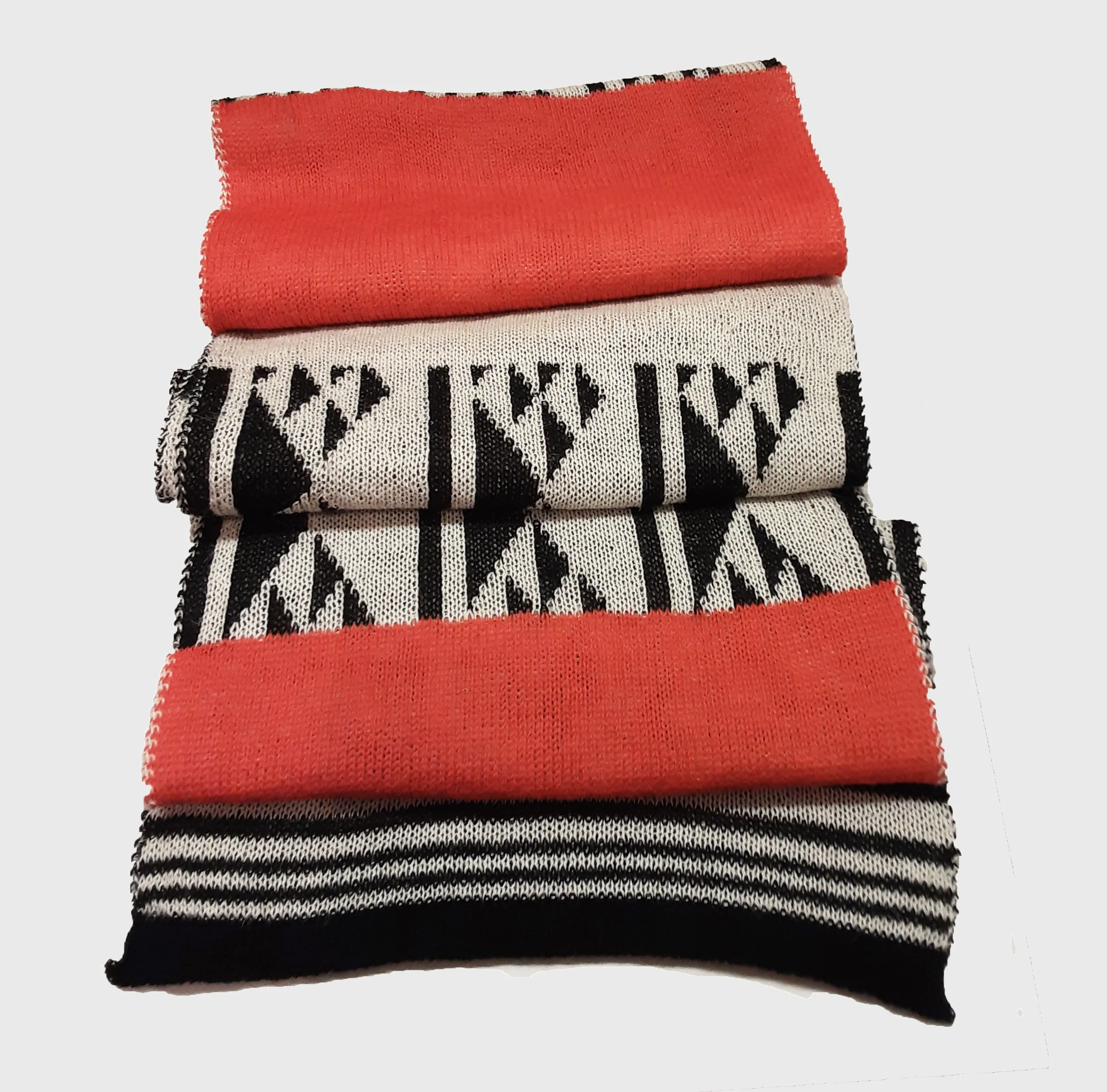 Alpaca Unisex Scarf Aboriginal Design Orange
