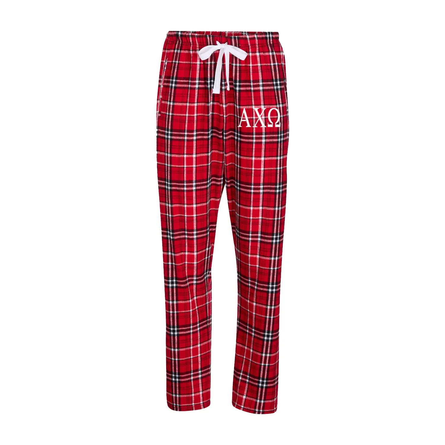 Alpha Chi Omega Flannel Pants - Embroidered