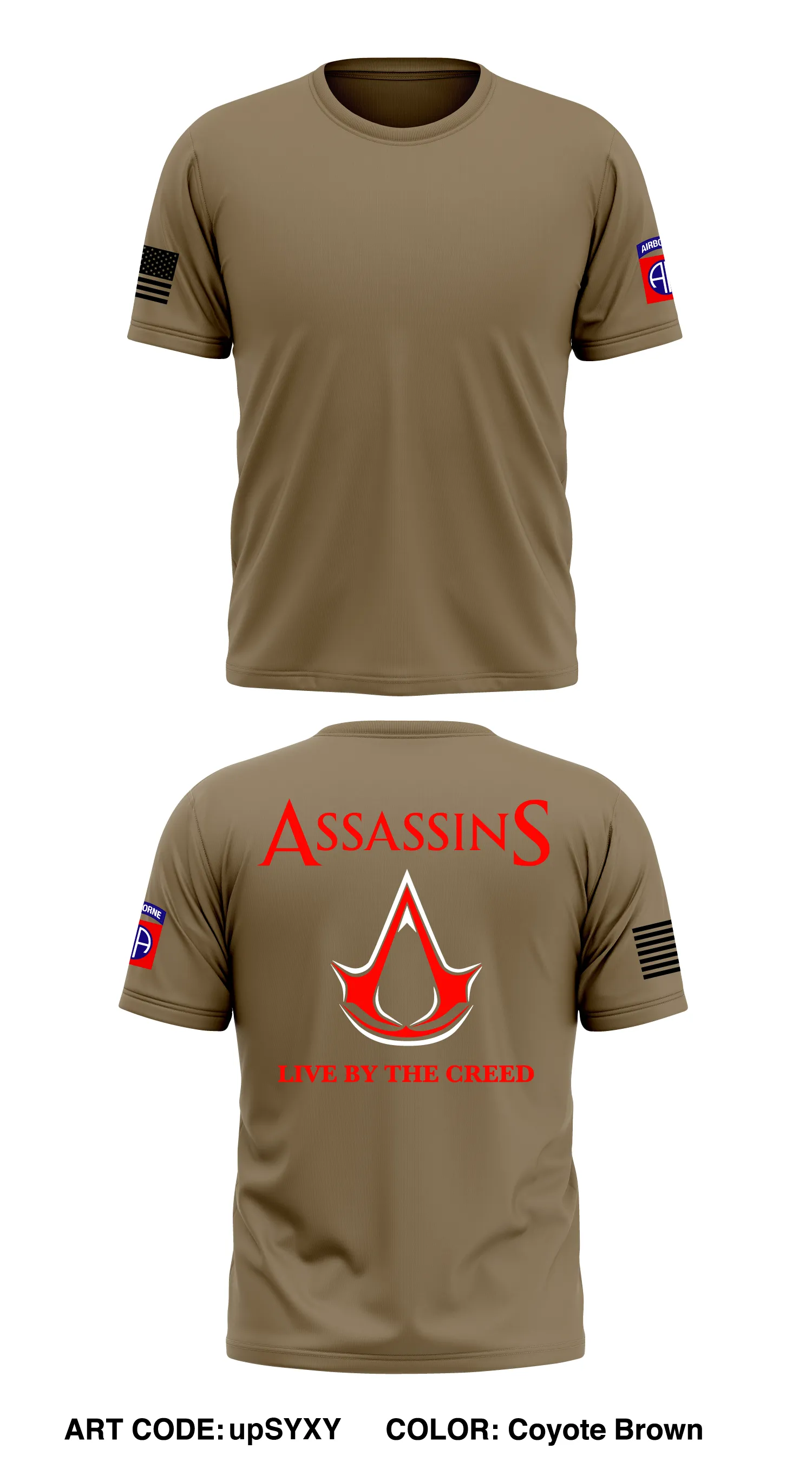 Alpha Company, 122nd ASB, 82nd CAB Store 1 Core Men's SS Performance Tee - upSYXY