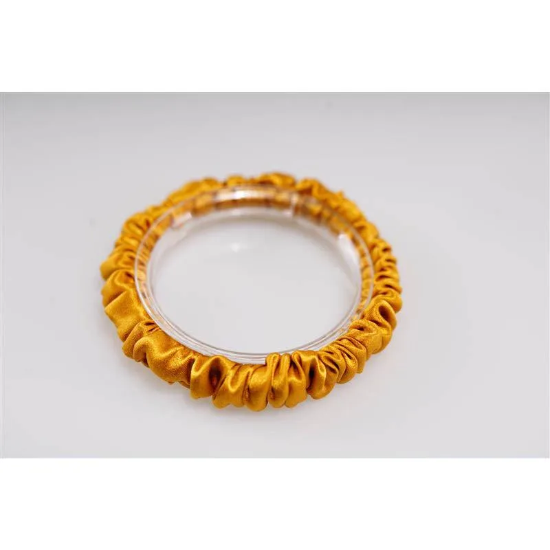 Amber silk scrunchies mini
