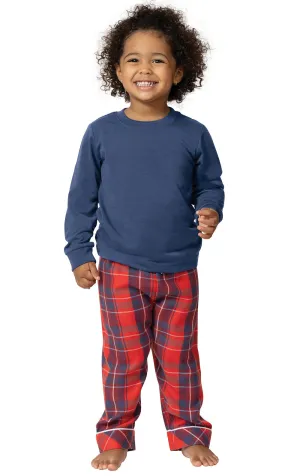 Americana Plaid Toddler Pajamas