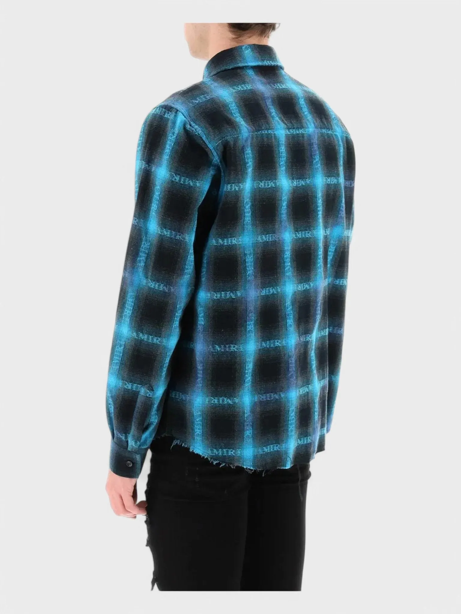 Amiri Plaid Shirt Blue