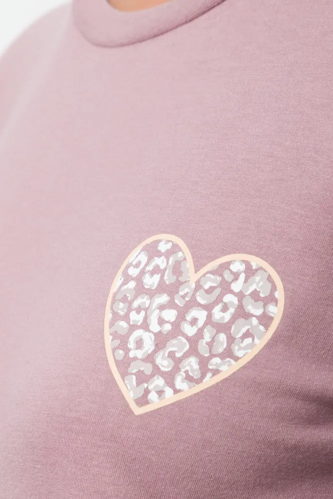 Animal Heart Pyjamas Pink