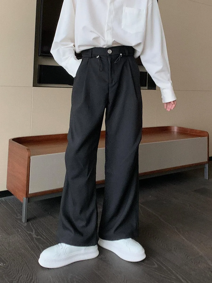 Anti-wrinkle Straight Leg Pleated Pants