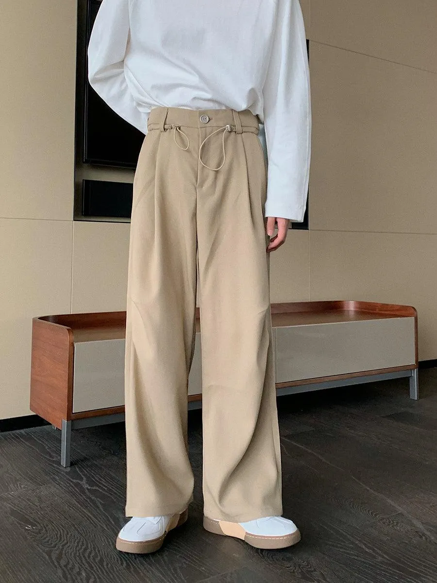 Anti-wrinkle Straight Leg Pleated Pants