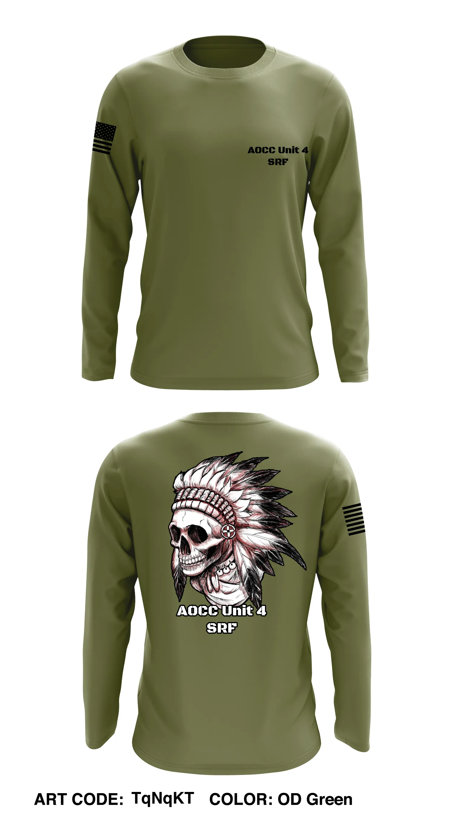 AOCC Unit 4 SRF Core Men's LS Performance Tee - TqNqKT