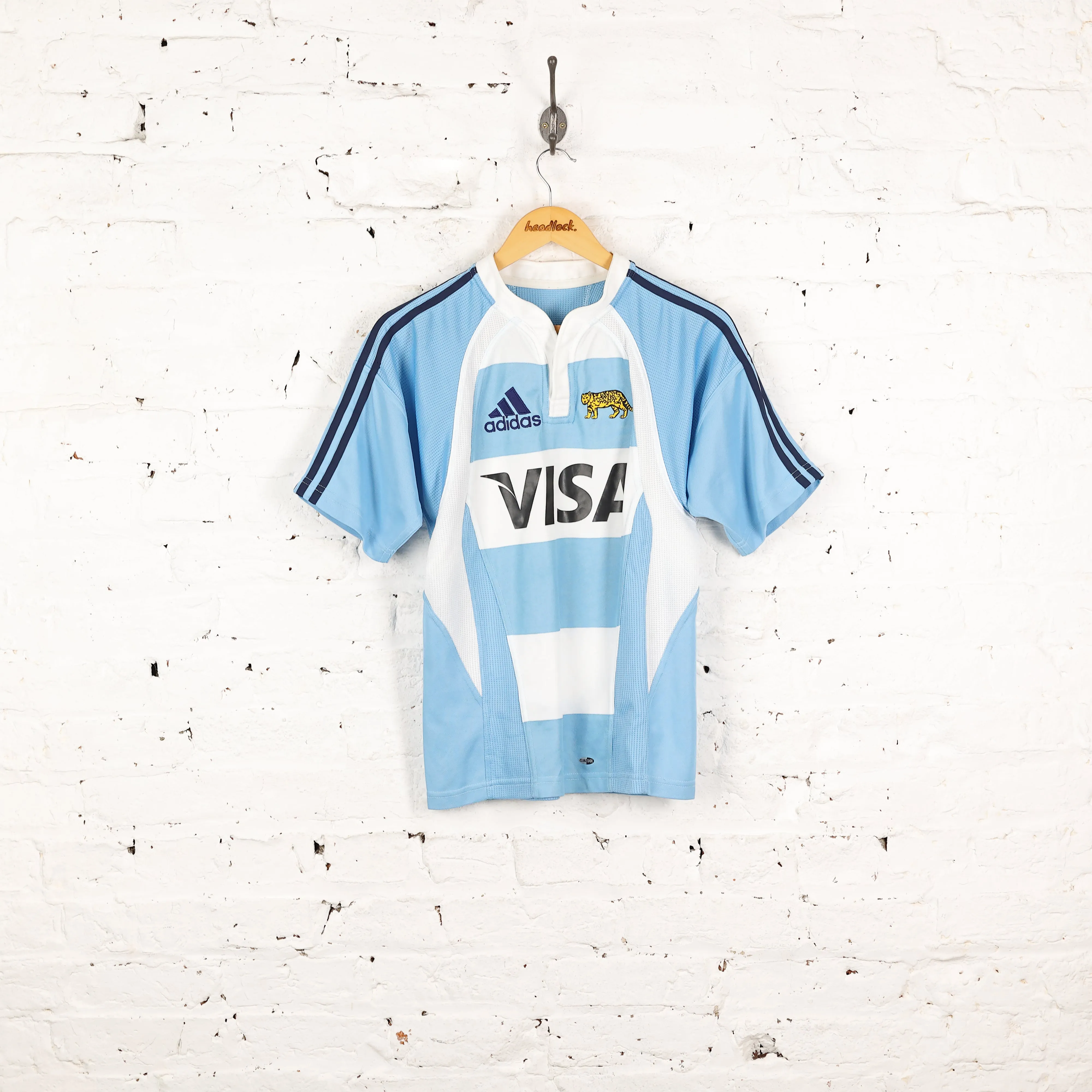 Argentina 2006 Adidas Home Rugby Shirt  - Blue - XS
