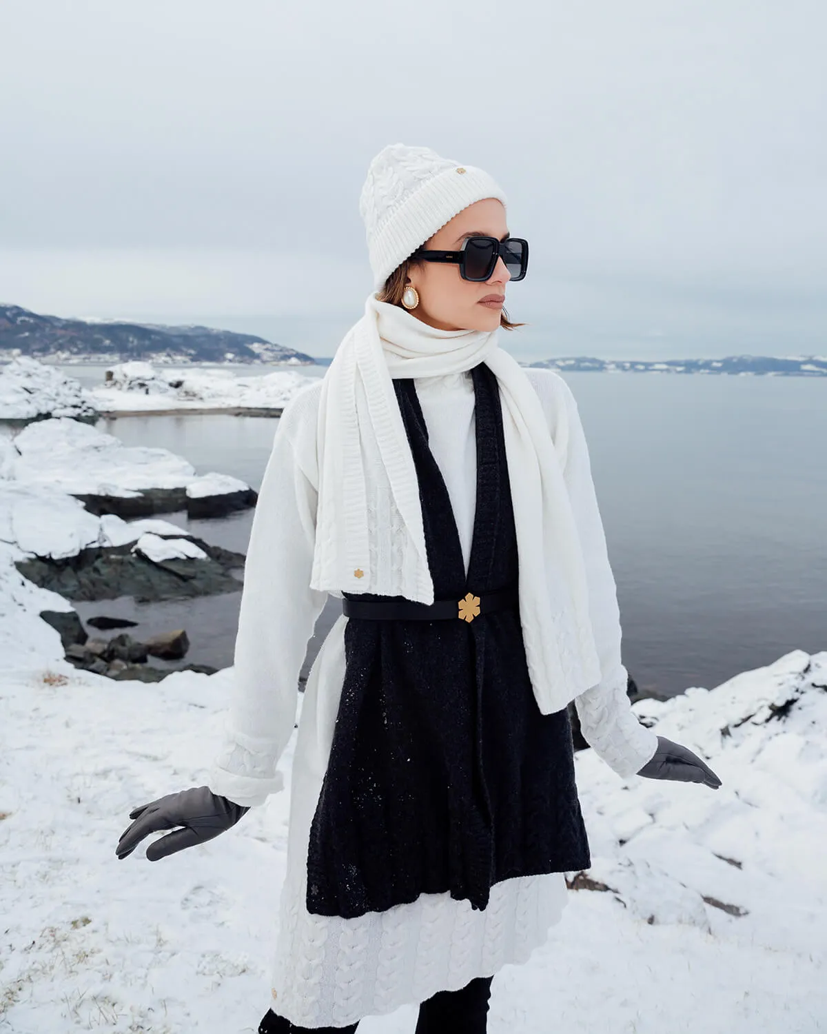 ARIE GRAND SCARF - WOOL