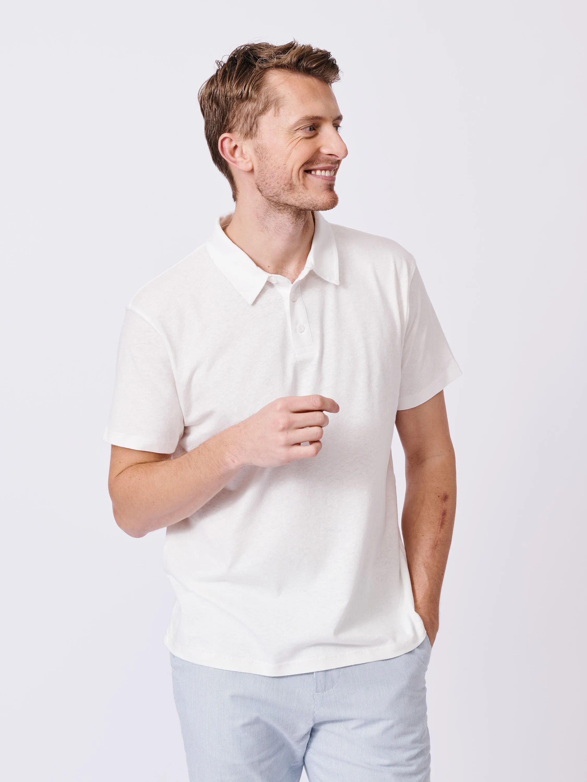 Arnold Cotton Linen Polo